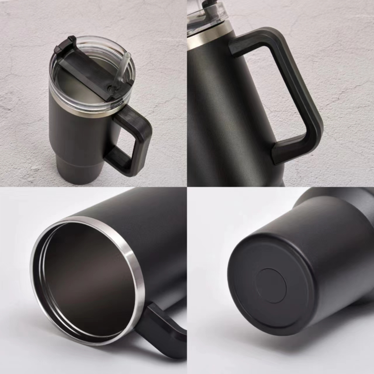 40oz Cups Adventure Quencher Travel Car Tumbler With Handle 2.0 Stainless Steel Vacuum Thermos Powder Coated Cups