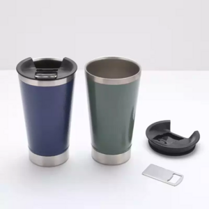 Yewa Tasas De Cafe Hot Sale Cup 473ml Copo Inox Termico Custom Printed Logo Double Wall Stainless Steel Vaccum Beer Mug