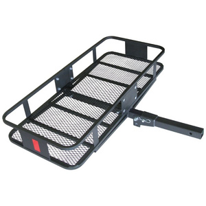 Trailer Hitch Cargo Carrier Hitch Mount Folding Vehicle Cargo Basket 550lb Capacity Hitch Cargo Racks for Car