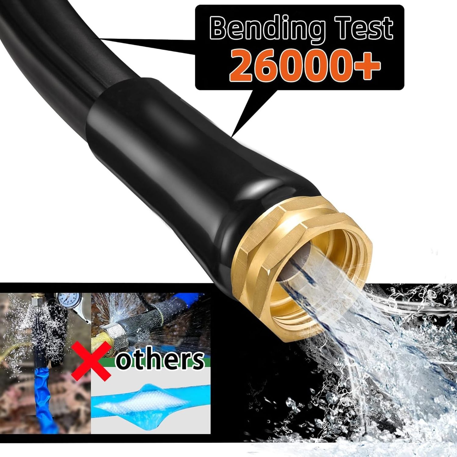 50ft Heated Fresh Water Hose Irrigation Line Freeze Protection Withstands Temperatures up to 35 Degree