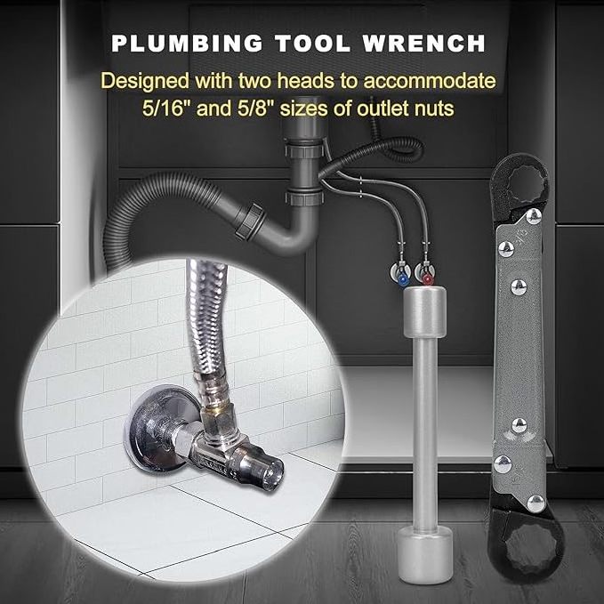 Plumbing Tools Angle Stop Wrench Kit Angle-on Wrench Professional Plumber Wrench Tools