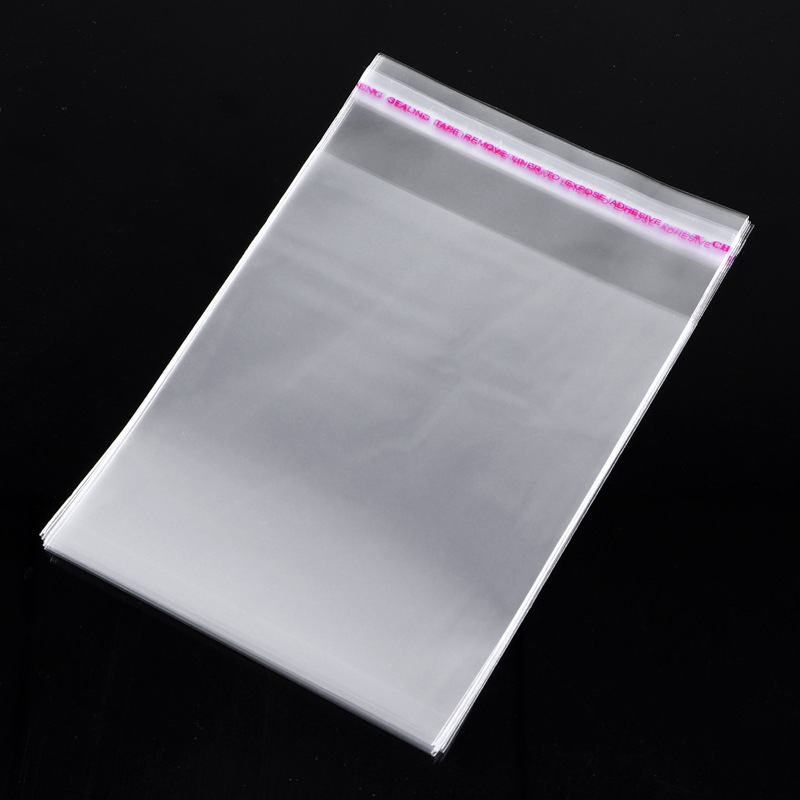 2023 Wholesale customized self-adhesive OPP transparent packaging bags, plastic polyethylene bags, which can be used for clothin