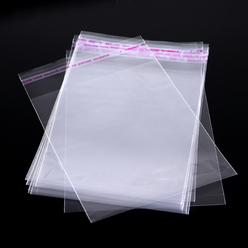 2023 Wholesale customized self-adhesive OPP transparent packaging bags, plastic polyethylene bags, which can be used for clothin