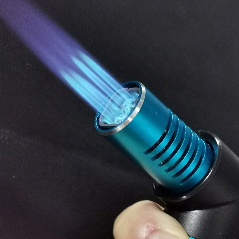 windproof powerful butane refillable jet 4 flame burner torch cigar lighter