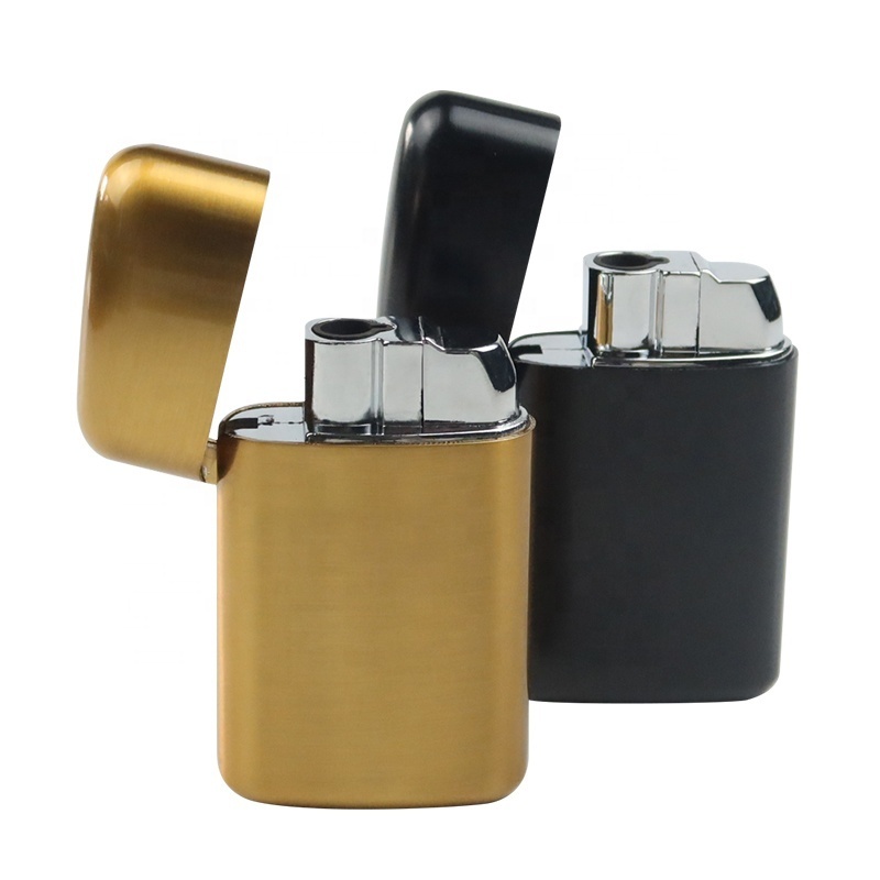 Refillable windproof custom logo gas metal cigarette gift jet torch lighter