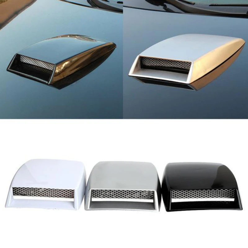 Car Styling Universal Decorative Air Flow Intake Scoop Bonnet Vent Cover Hood