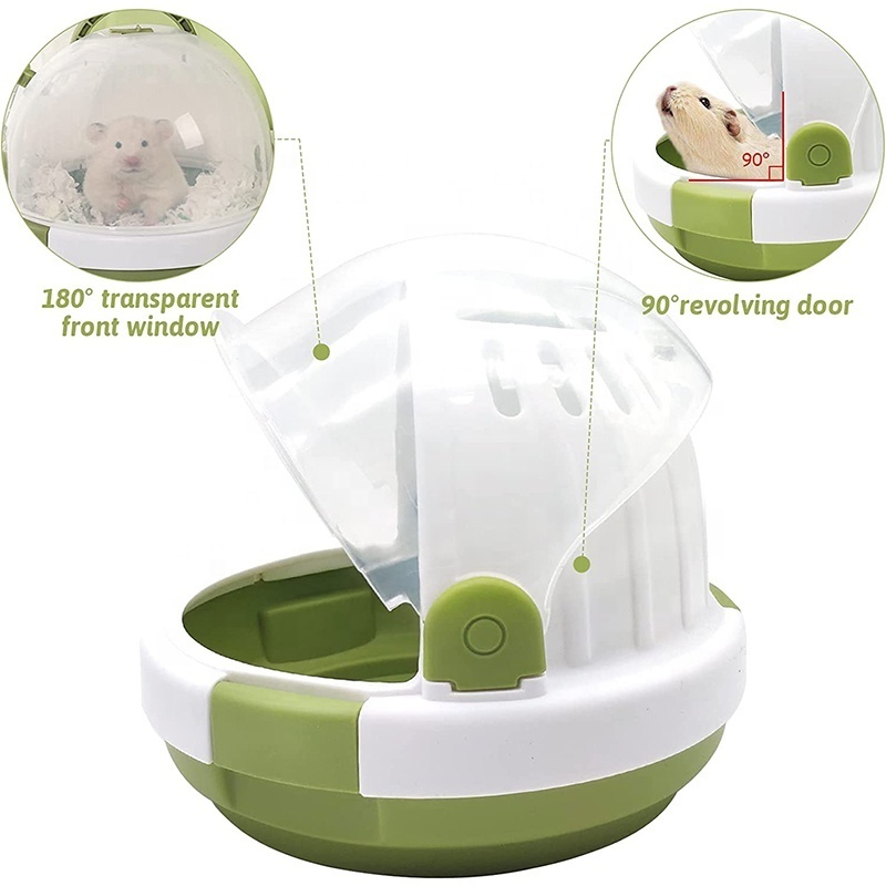 Portable Mice Hamster Cage Travel Carrier Case Hamster Carrier Cage with Water Bottle