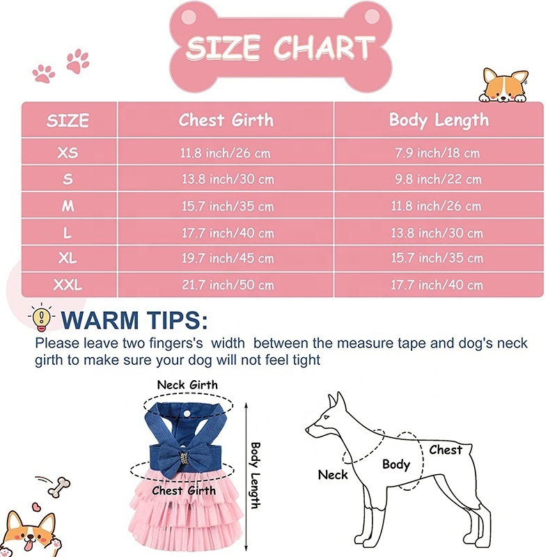 wholesale Pet Puppy Dog Princess Dress designer luxury small dog clothes Girl Cute