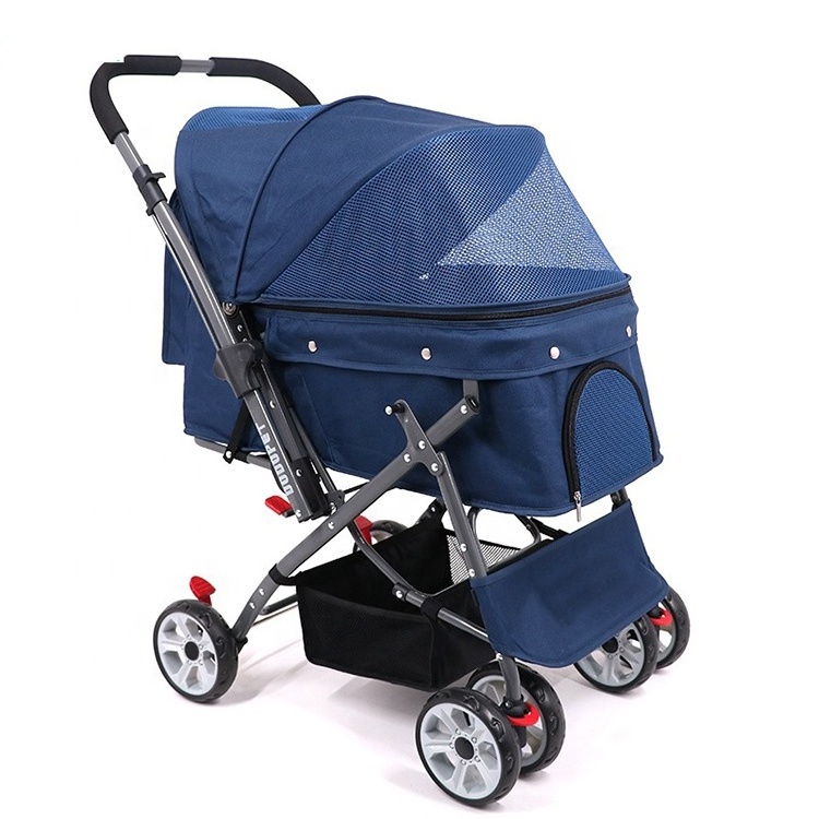 Hot Selling Pet Stroller Jogging New Style 4 Wheel Pet Carrier Trolley For Dog