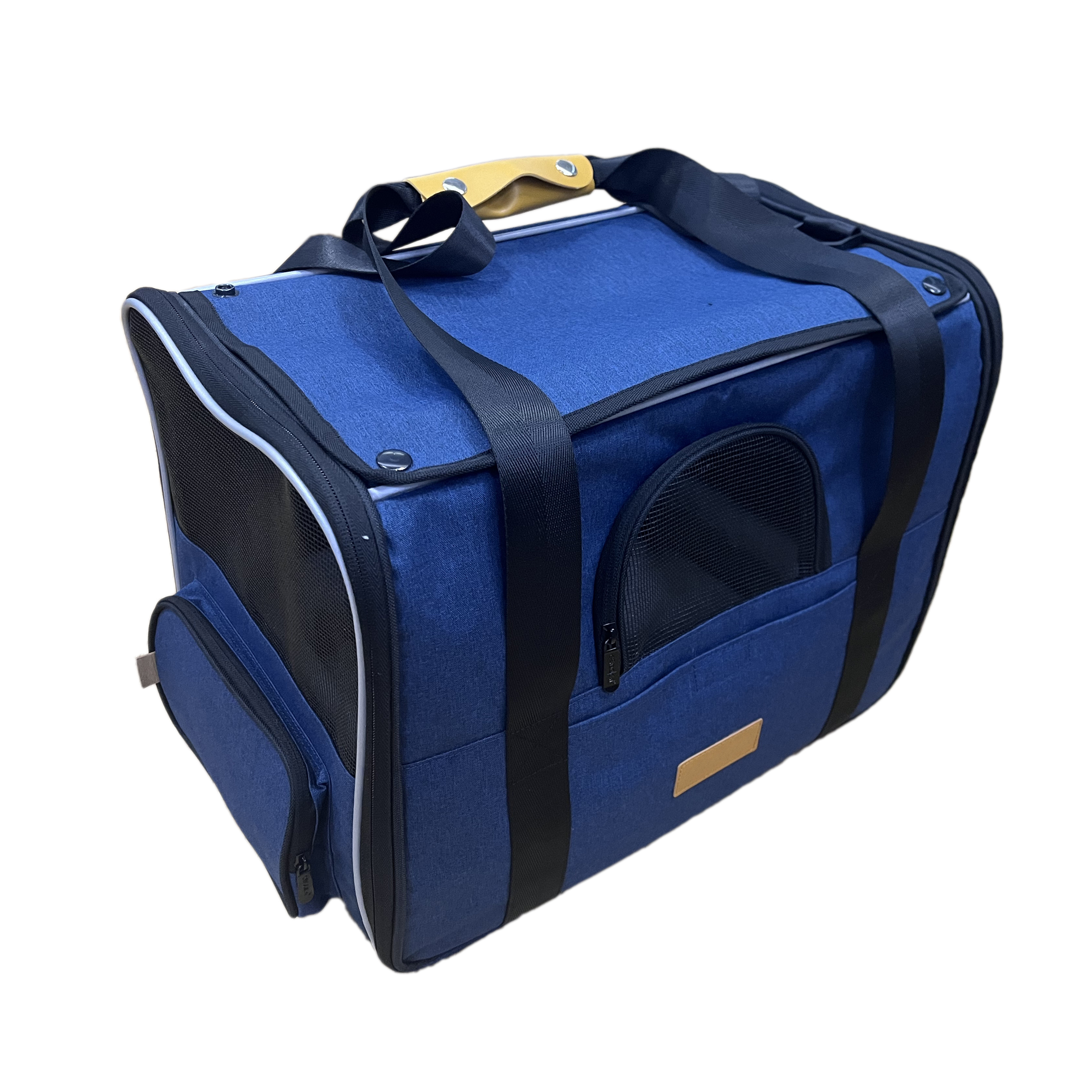 Car travel Accessories blue custom color Oxford PU foldable cat dog pet carriers & travel products