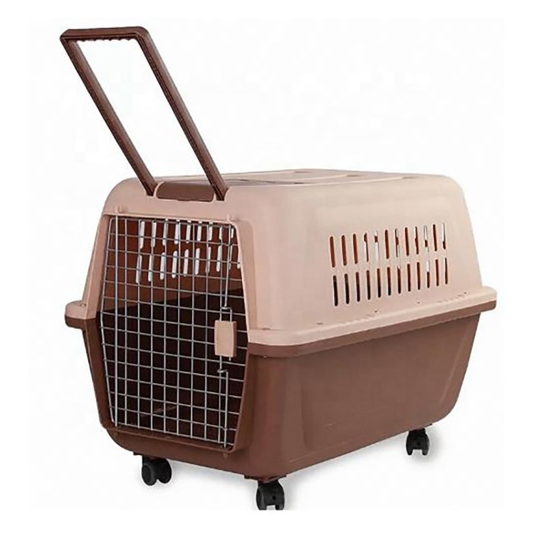 Luxury Plastic Fashion Airline Approved Pet Transport Box Cat Cage Dog Travel Carrier