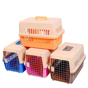 Luxury Plastic Fashion Airline Approved Pet Transport Box Cat Cage Dog Travel Carrier