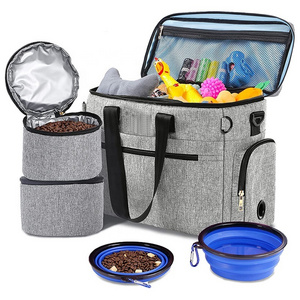 Multi-Use Dog Outdoor Bag Accessories Supplies Organizer Dog Travel Kit for a Weekend Away