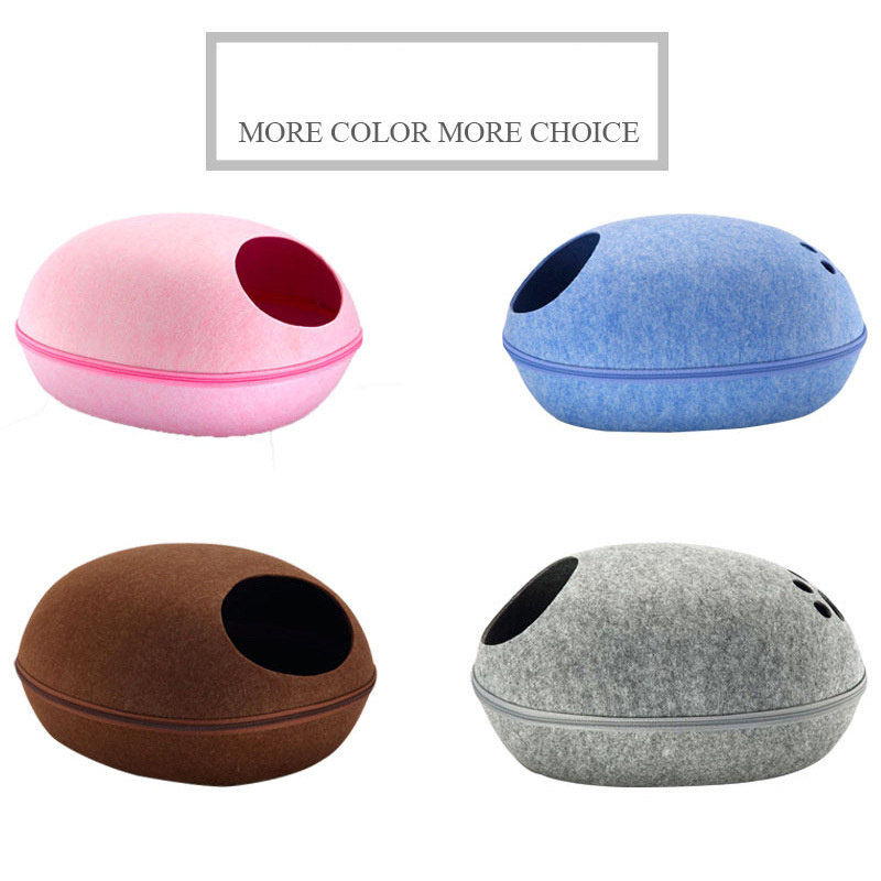 OEM Colorful Comfortable Foldable Cat House Washable Cat House DIY Cheap Pet Cute House Small Cloth Pet Beds & Accessories Sleep