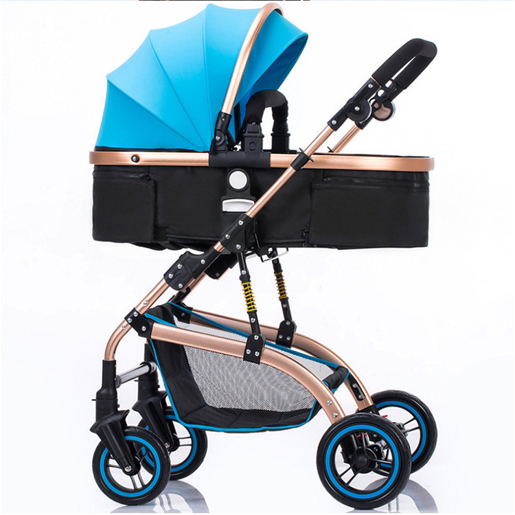 Sit reclining light folding shock absorber pet  stroller baby child trolley