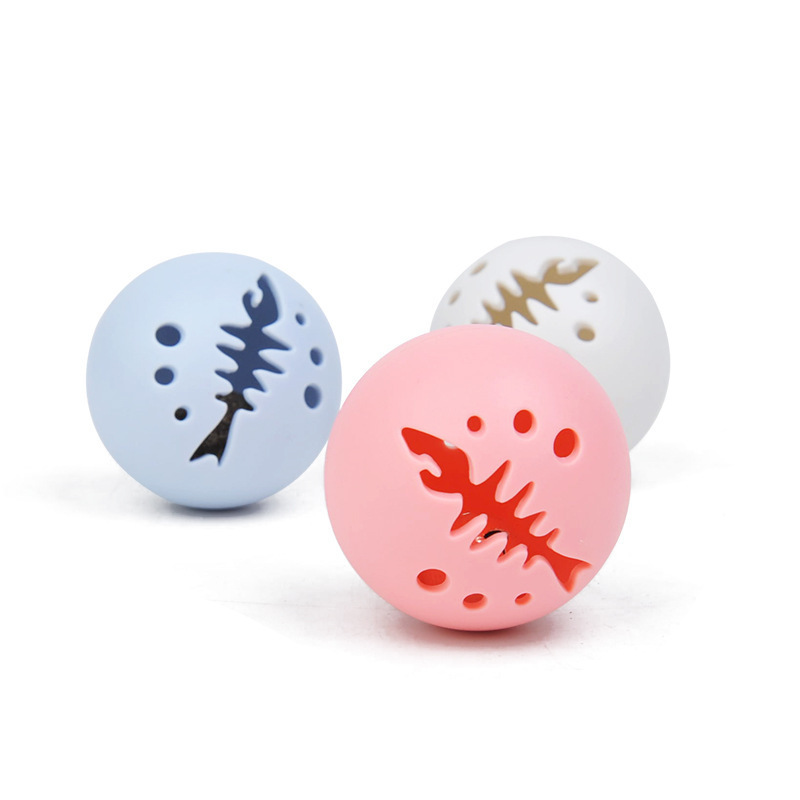 3Pcs Interactive Cat Toys Balls Flash Light Ball Catnip Ball Toys for Cat Exercise