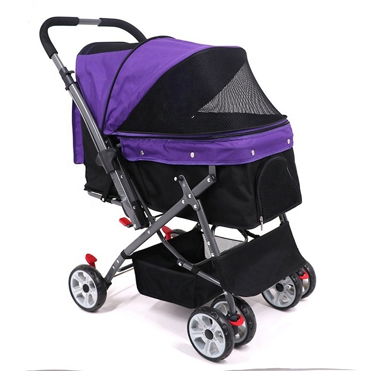 Hot Selling Pet Stroller Jogging New Style 4 Wheel Pet Carrier Trolley For Dog