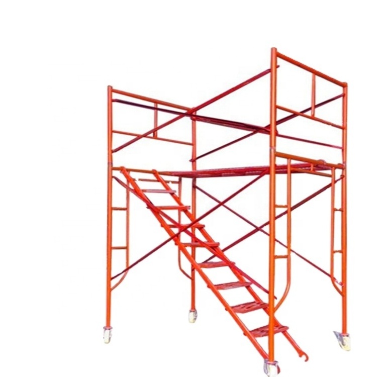 echafaudage hot dip galvanized/painted pipe scaffold ladder frame 42'' steel modular scaffold system