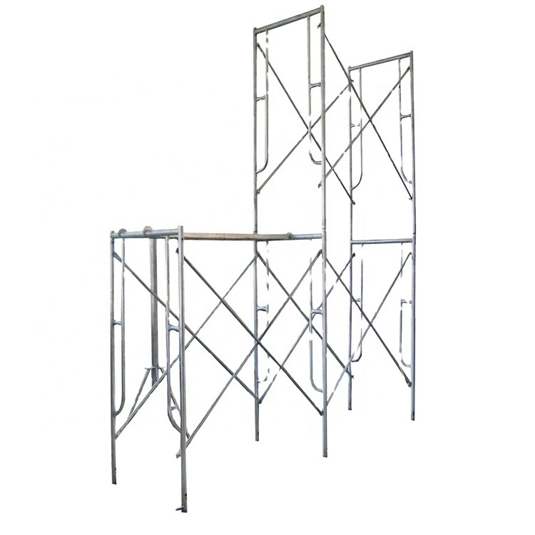 echafaudage hot dip galvanized/painted pipe scaffold ladder frame 42'' steel modular scaffold system