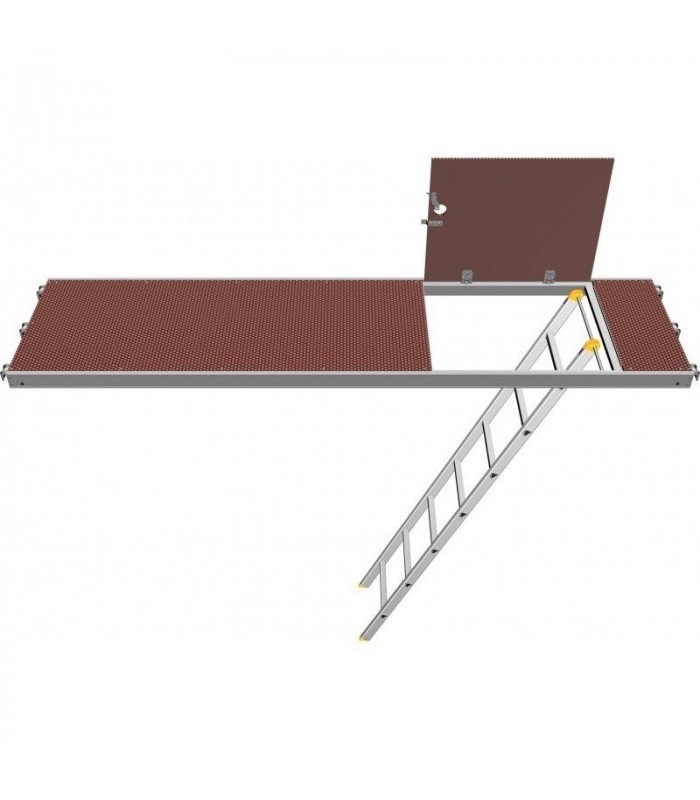 Alu-ply Platform With Trapdoor And Ladder /Aluminum Plank With Ladder