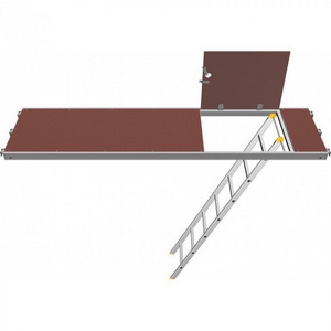 Alu-ply Platform With Trapdoor And Ladder /Aluminum Plank With Ladder