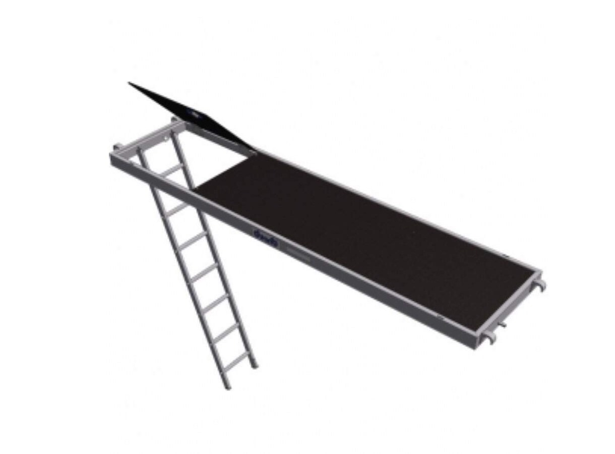 Alu-ply Platform With Trapdoor And Ladder /Aluminum Plank With Ladder