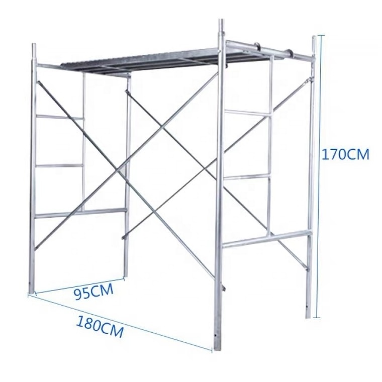 echafaudage hot dip galvanized/painted pipe scaffold ladder frame 42'' steel modular scaffold system