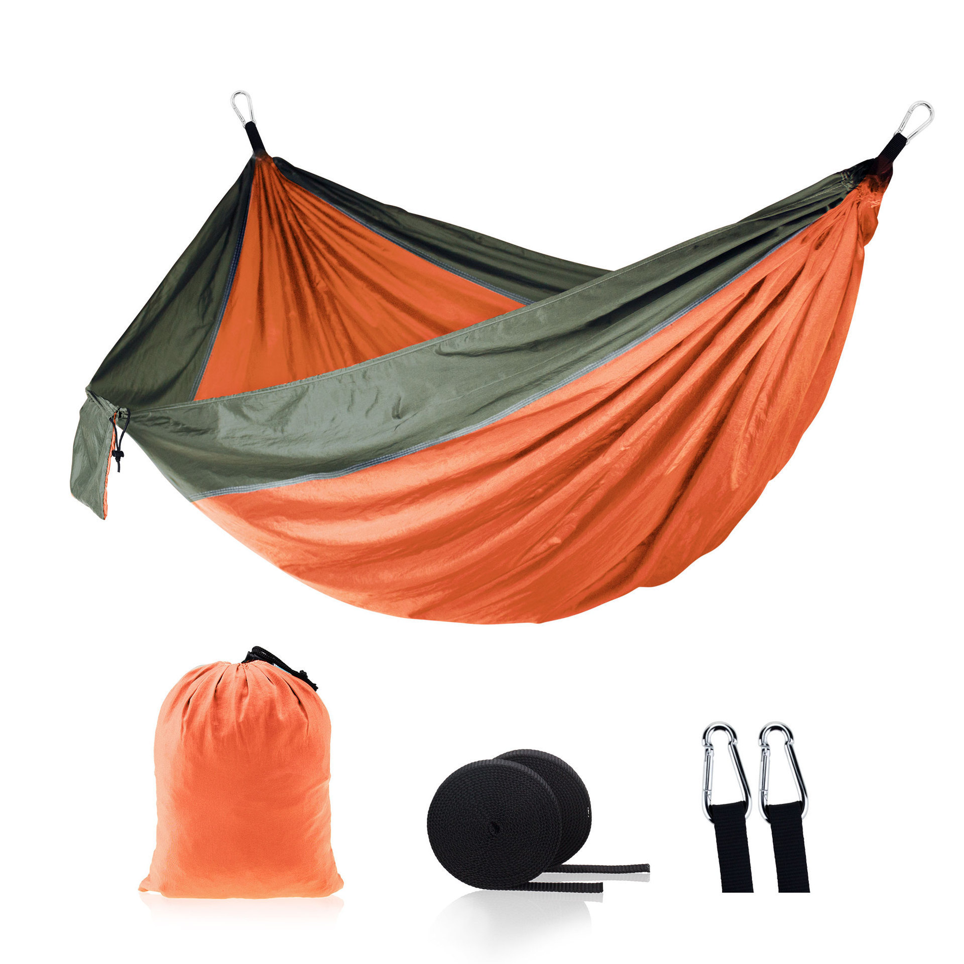 Custom parachute Double Nylon Waterproof Hammock Camping Hiking Lightweight Portable Outdoor Hammocks