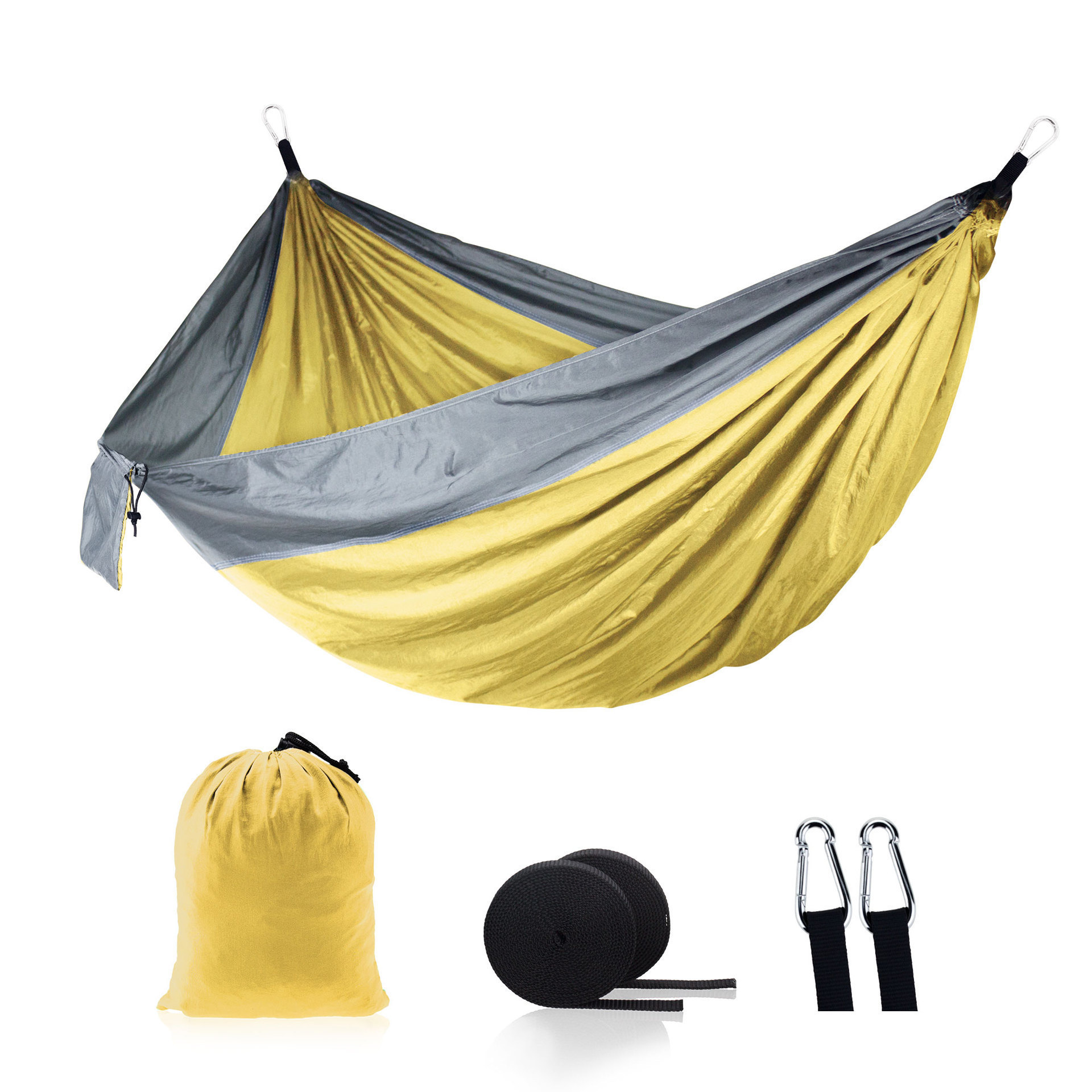 Custom parachute Double Nylon Waterproof Hammock Camping Hiking Lightweight Portable Outdoor Hammocks