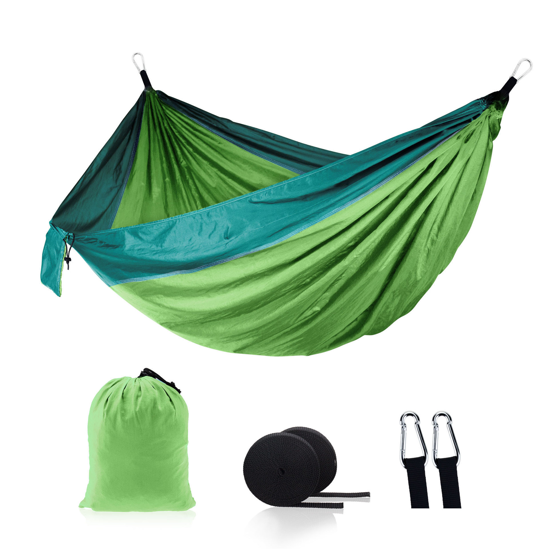 Custom parachute Double Nylon Waterproof Hammock Camping Hiking Lightweight Portable Outdoor Hammocks