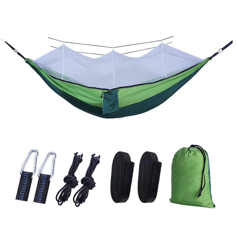 Hitorhike Adjustable Hammock with Mosquito Net Outdoor Camping Hammock Swings Max Mesh Customized Bug Fabric Packing Furniture