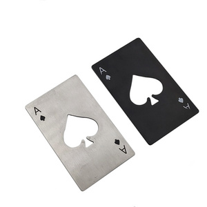 Jetshark Spade A credit card bottle opener creative poker shaped stainless steel home tool bottle opener