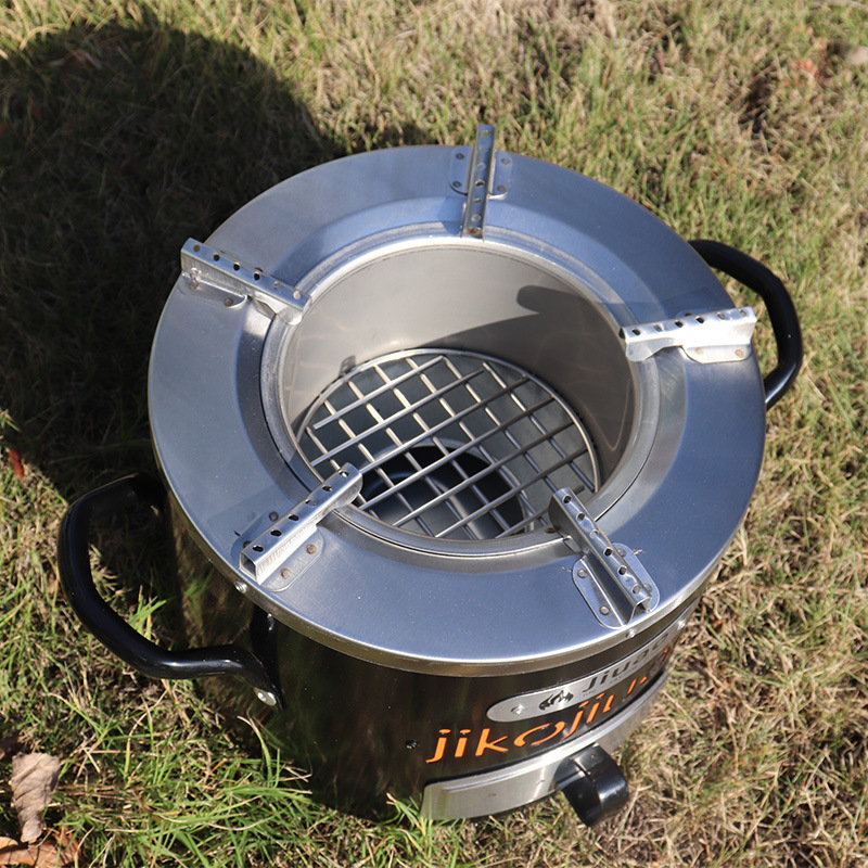 JETSHARK Stainless steel domestic wood stove Cooking wood stove multifunctional picnic stove