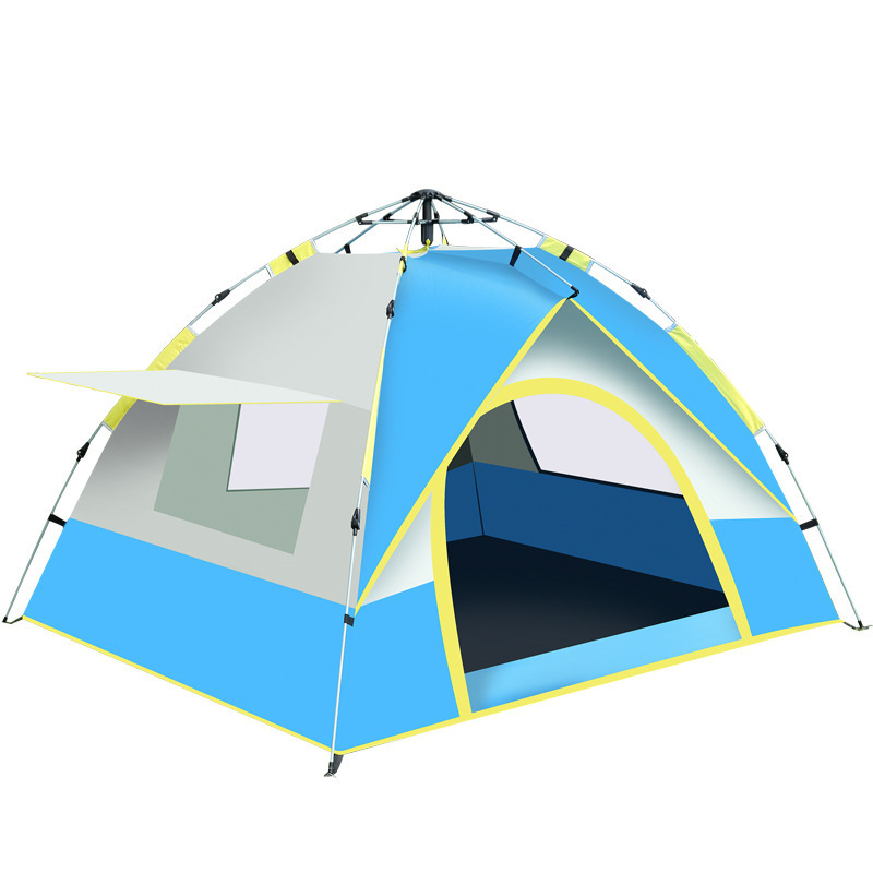 Jetshark single-story camping tent outdoor tent for mountaineering and fishing Oxford cloth  for 3-4 people camping tent