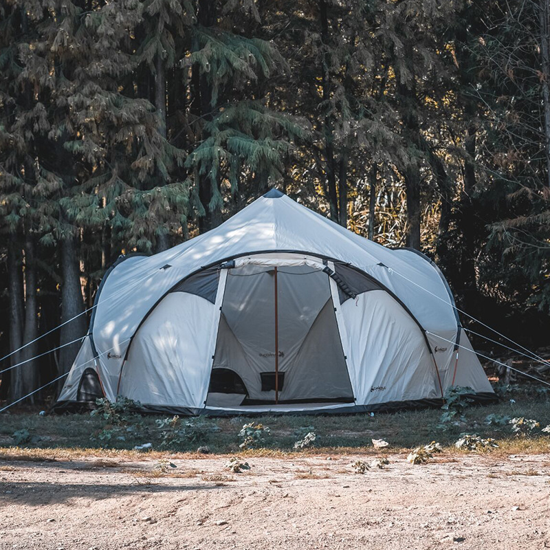 JETSHARK Outdoor multi-person three-door spherical tent camping large space shade pergola weatherproof yurt