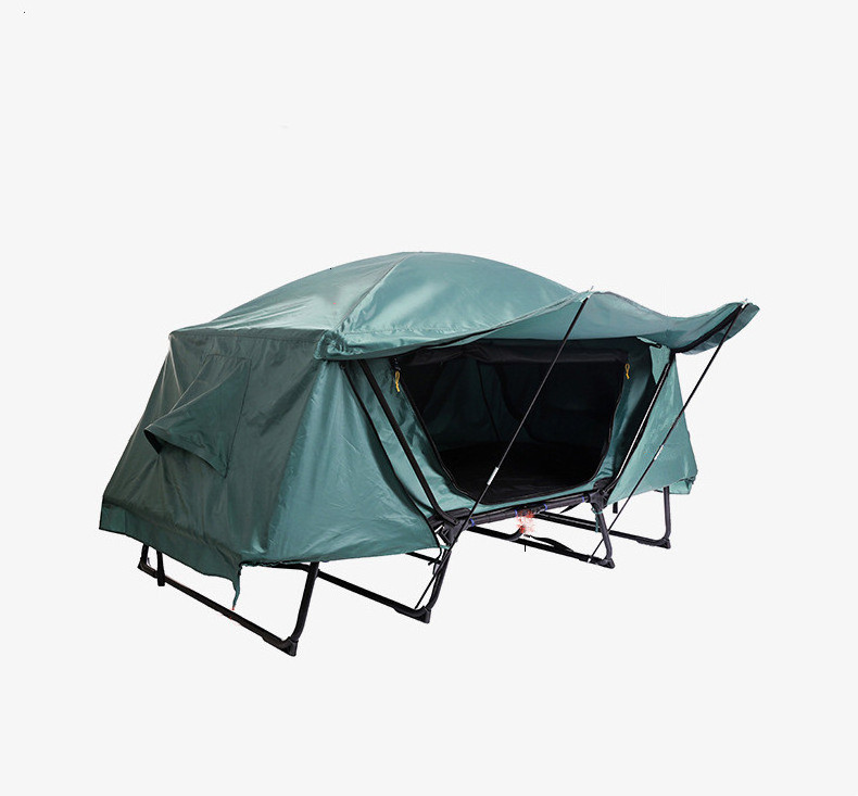 Two-in-One Traveling Cot With Bed Off Ground Outdoor Camping Folding Single Tent Portable Rainproof Fishing Tent