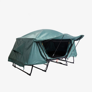 Two-in-One Traveling Cot With Bed Off Ground Outdoor Camping Folding Single Tent Portable Rainproof Fishing Tent