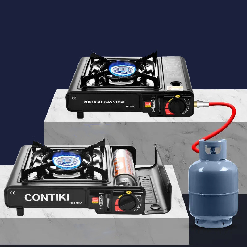 Outdoor  Camping Kitchen Portable One burner Gas Stove Hot Pot Barbecue Household Cassette  Butane Gas Furnace