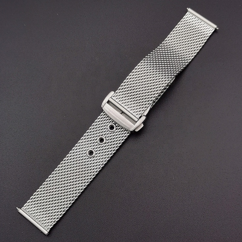 Jettda High Quality Luxury Quick Release Milanese Watch Bracelet 20mm Sea-master Stainless Steel Mesh Strap Watch Band