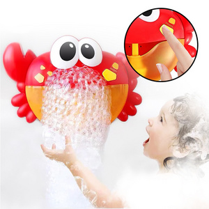 Baby Bubble Bath Toy Electronic Music Bubble Crab Water Toys Cartoon Animal Bubble Bath Blowing Toys