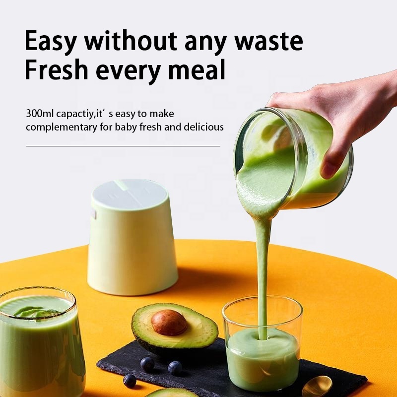 New Fruit Vegetable Tools Handy Baby Food Processor 300ML Glass Jar Baby Food Blender