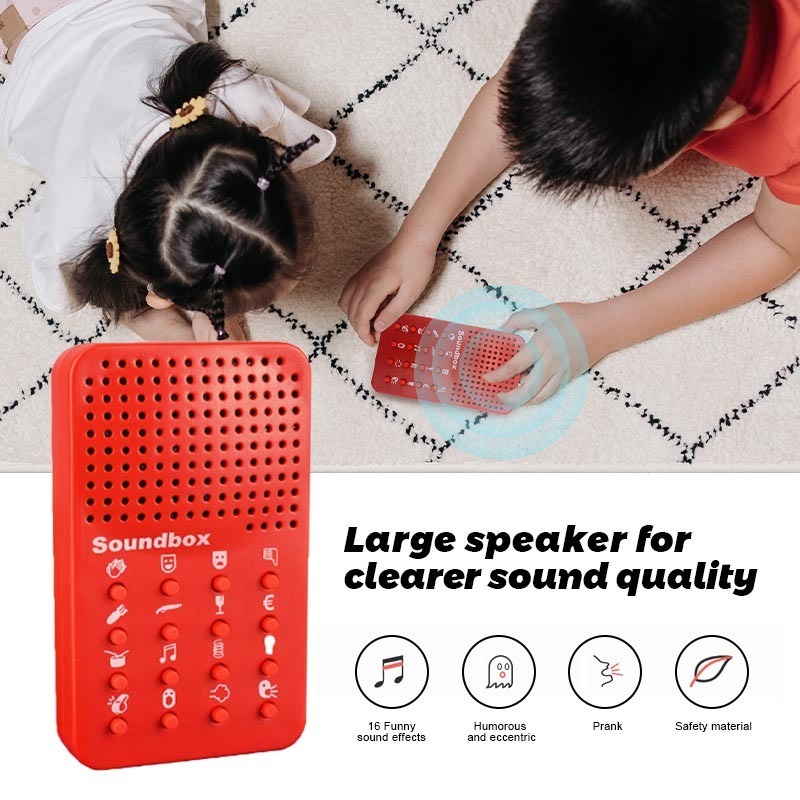 New 16 Funny Effect Sound Box Fart Clap Cash Strange Sound Button Custom Electronic Party Sound Buzzers