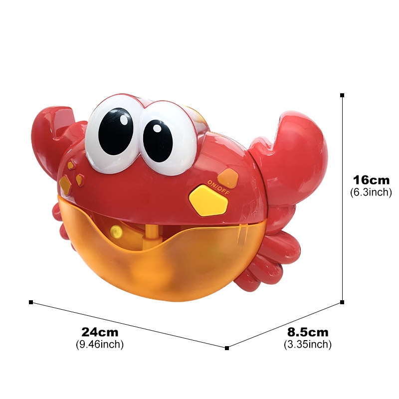 Funny Baby Bath Bubble Machine Cute Bubble Crab Bath Toy With Music Automatic Soap Maker Baby Bath Foam