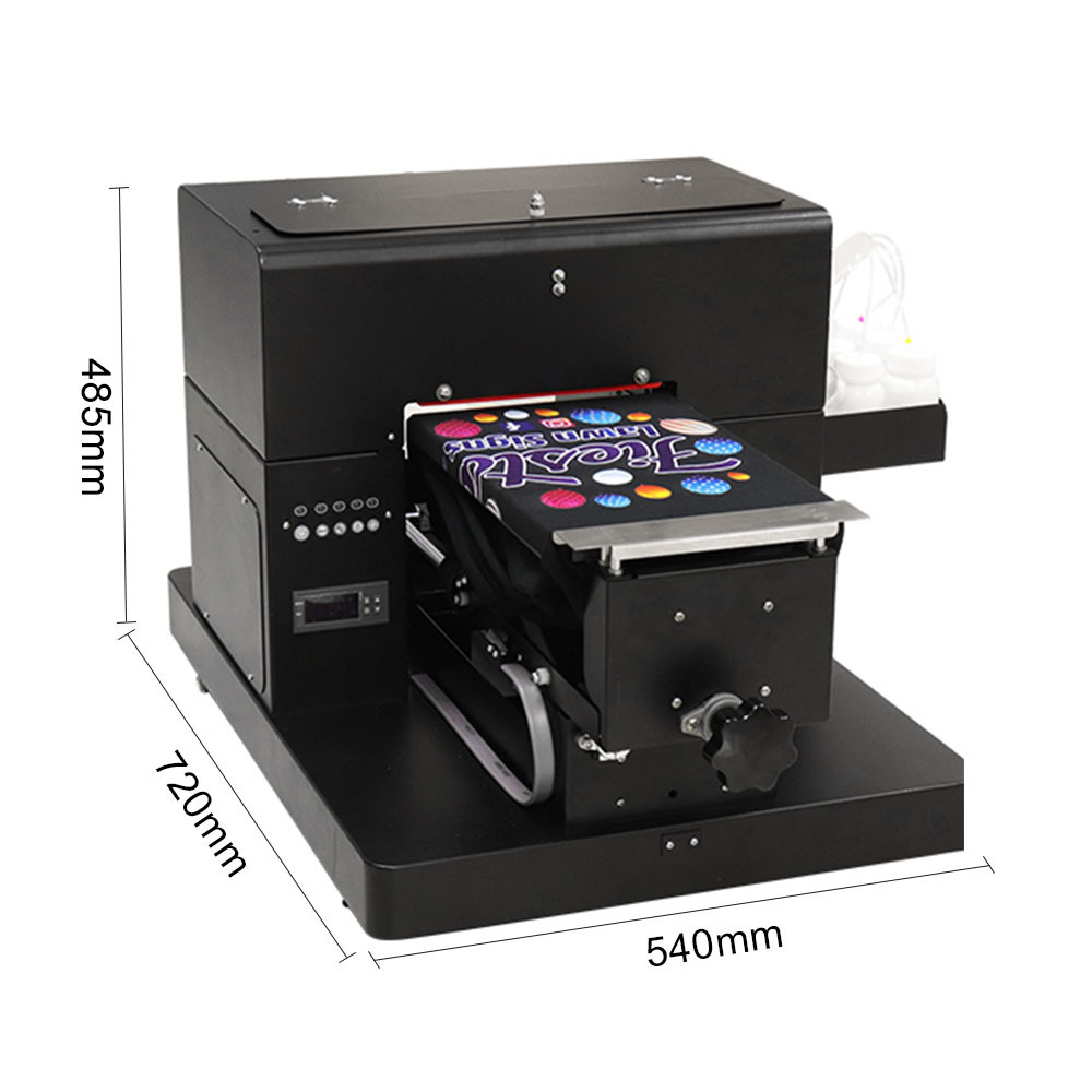 Best Price Direct To Garment A4 DTG Inkjet Flatbed Printer Printing Machine Small Size A4 DTG Printer Easily Operating