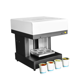 JETVINNER Multifunctional 1-4Cups Selfie 3D Coffee Macaron Food Printer Machine For Macaron Jelly Marshmallow