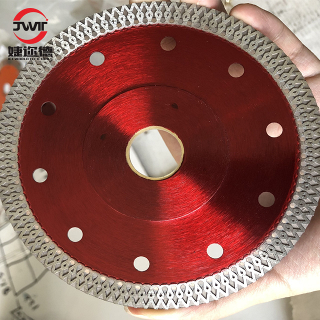 Hot Press Super thin turbo porcelain ceramic tile cutting saw blade circular diamond saw blade cutting tile disc 6