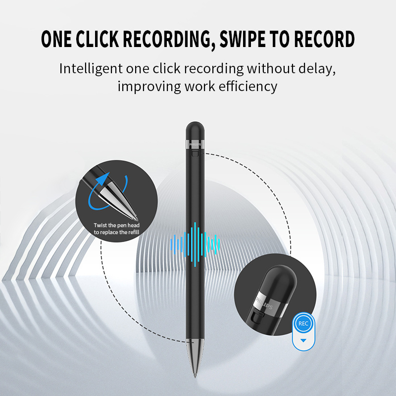 Long Distance Noise Reduction Professional Dictaphone Voice Activated Mini Digital Voice Recorder