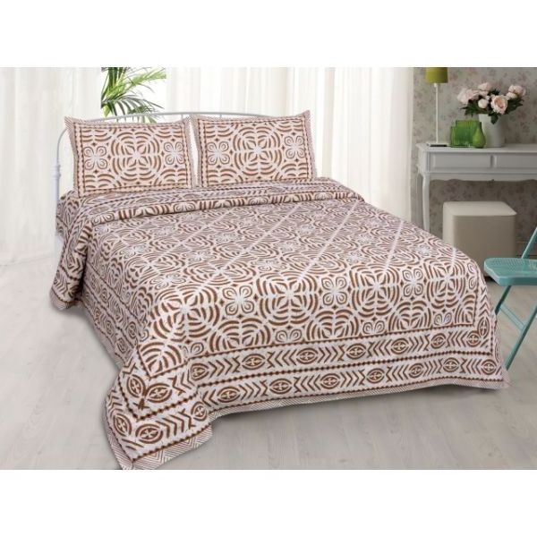 High Quality Luxury Printed 100% Cotton Bedsheets 3pcs Bedding Set Bed Sheet Cotton From India High Quality Famous Brand Printed