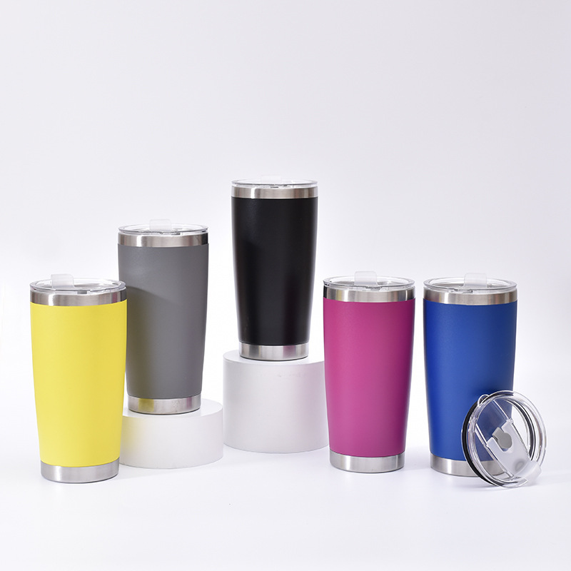 Wholesale Bulk 30Oz 40 Oz Stainless Travel Stainless Steel Metal Stadium Powder Coat Tumbler Cups In Bulk