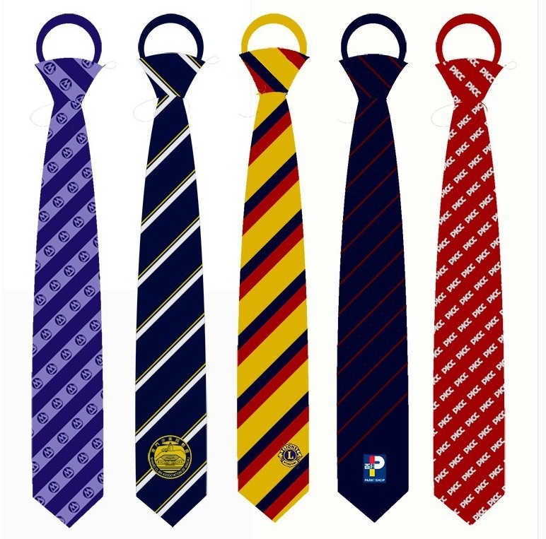 Custom Made Necktie 100% Polyester Microfiber Woven Necktie Jacquard Logo Tie For Men